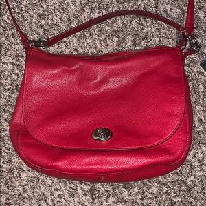 Red coach purse